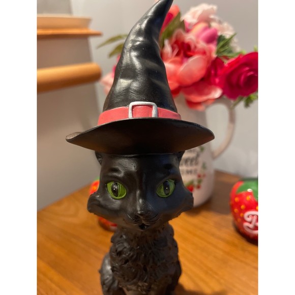 Halloween Witch Cat Door Greeter - Picture 3 of 7